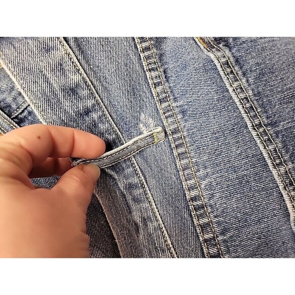 Levis 501 Jeans Men's 37x29 Classic Straight Fit Med Wash Button Fly Tag 38x30 - Picture 8 of 9